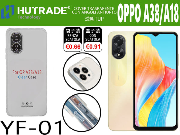 COVER TRASPARENTE OPPO A38/A18 – YF01 011836