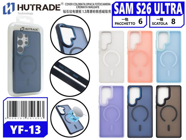 YF-13 COVER COLORATA OPACA FOTOCAMERA CROMATA MAGSAFE SAM S26 ULTRA
