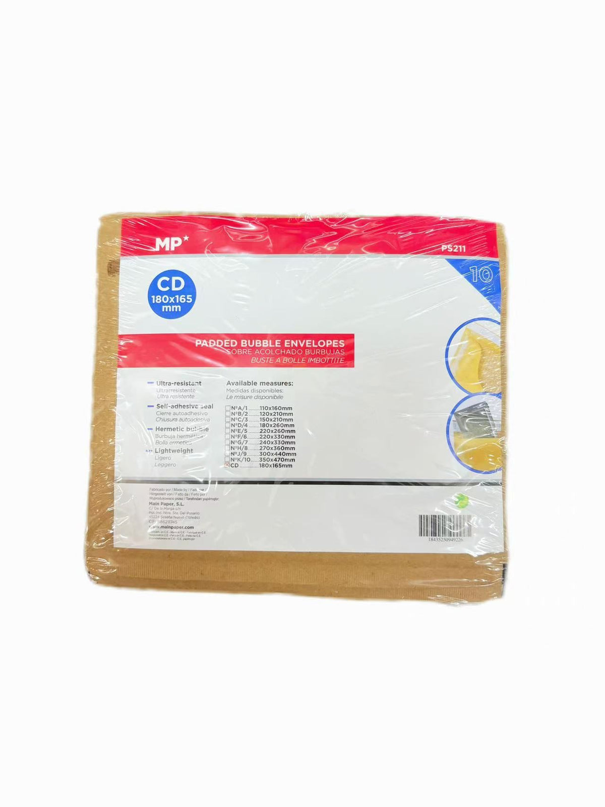 Buste imbottite per CD 180 × 165 mm
