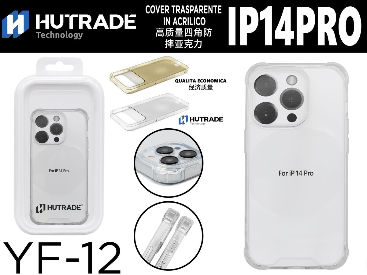 COVER TRASPARENTE BORDO ANTIURTO IP14PRO – YF12 680003