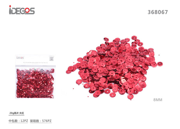 Paillettes tonde, 8 mm, 20 g
