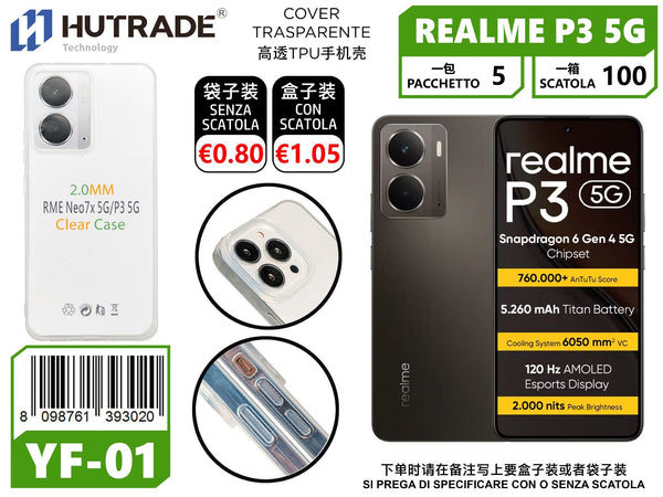 COVER TRASPARENTE REALME P3 5G