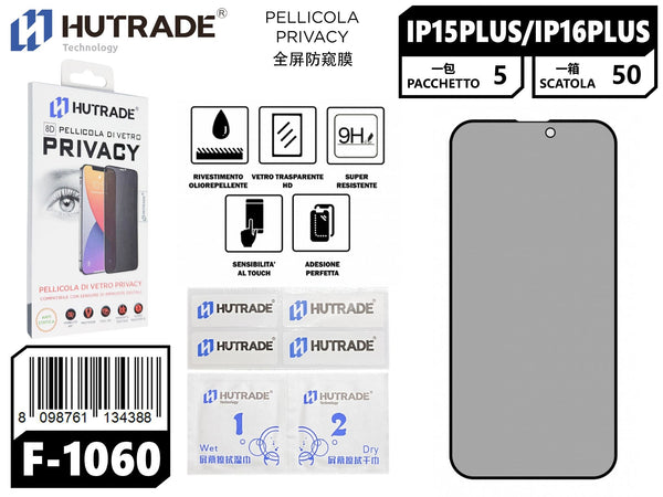 PELLICOLA DI VETRO PRIVACY IP15 PLUS/16 PLUS – F1060 544037