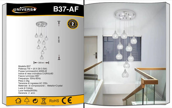 Lampadario a più luci – B37-AF