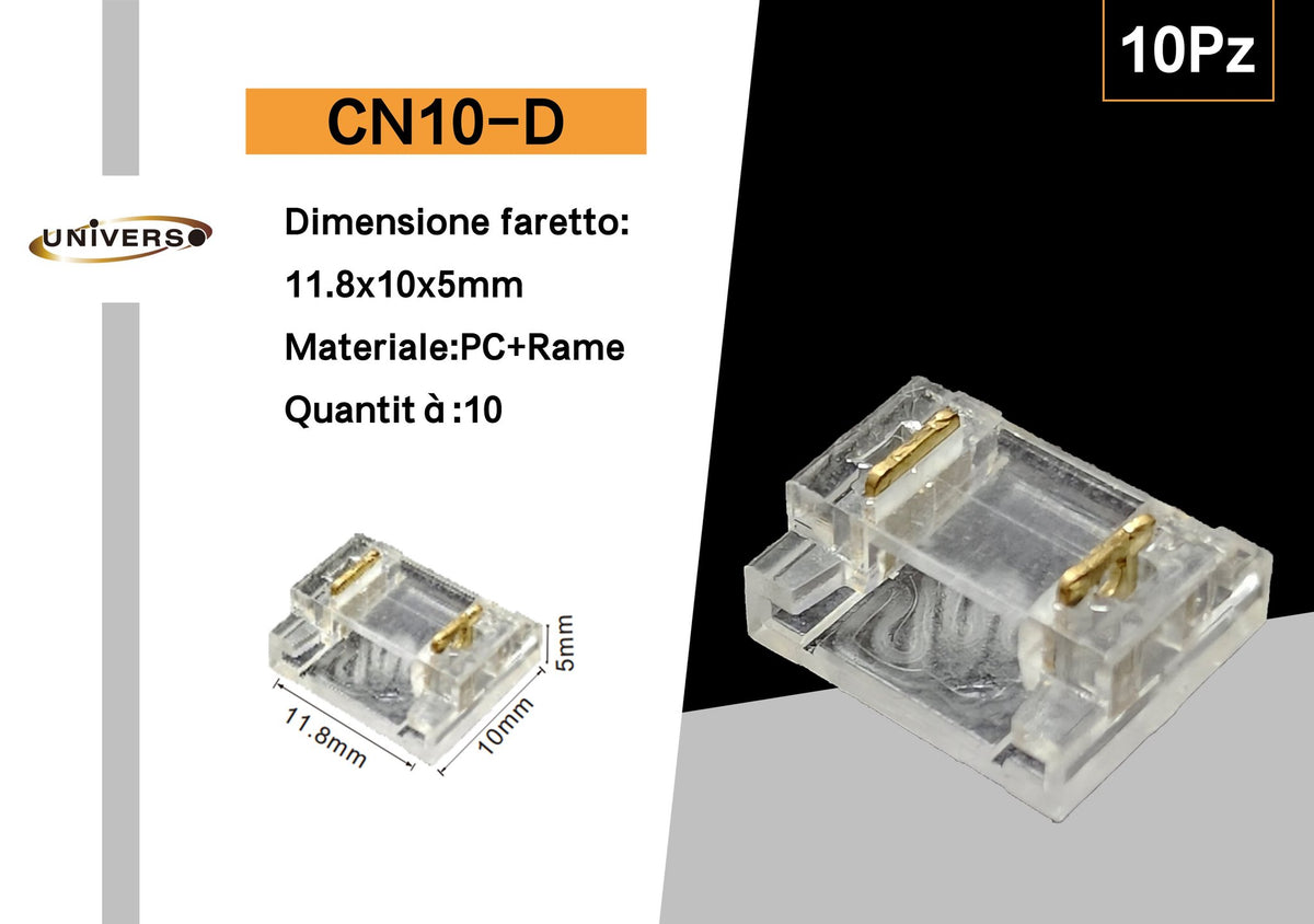 Connettore per strisce LED – CN10-D