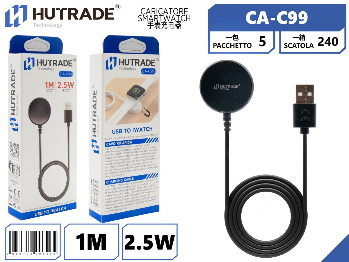 CA-C99 CARICATORE SMARTWATCH SAMSUNG INGRESSO USB 2.5W
