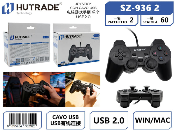 SZ-936 JOYSTICK CON CAVO USB NERO