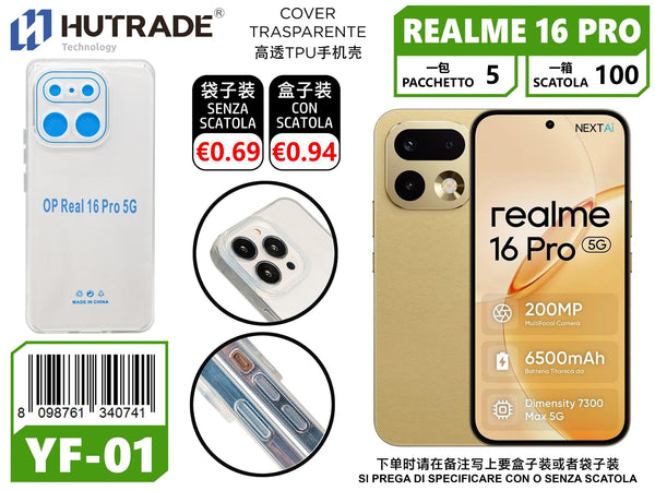 COVER TRASPARENTE REALME 16 PRO 5G