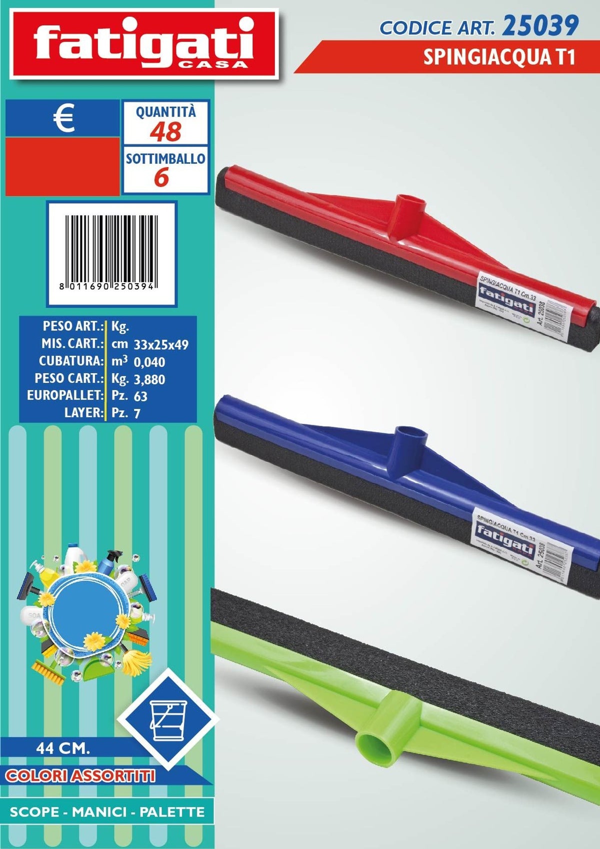 SPINGIACQUA T1 44 cm.