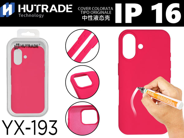 YX-193 COVER COLORATA IN GOMMA IP16 FUCSIA