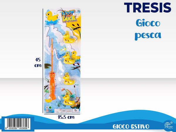 Gioco pesca paperelle con canna giocattolo 7906-10