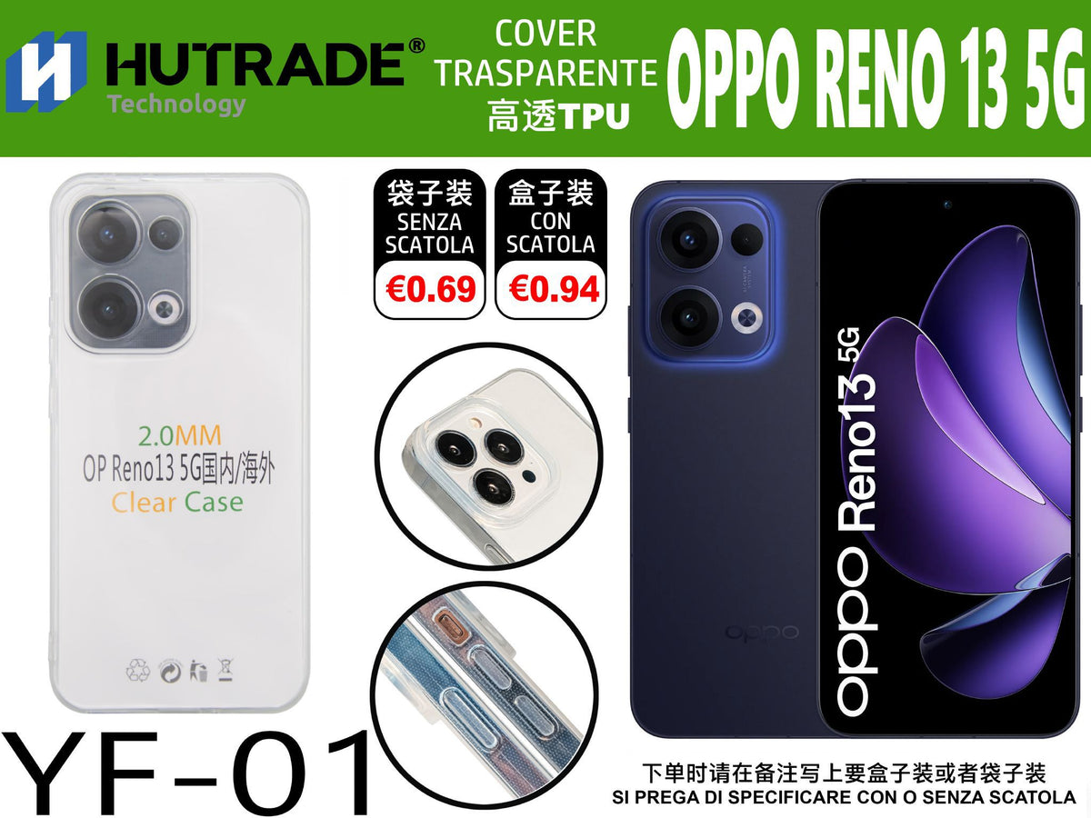 COVER TRASPARENTE OPPO RENO 13 – YF01 011939