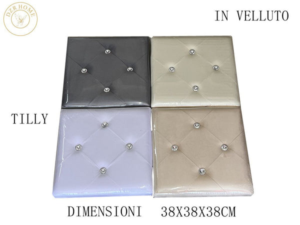 Pouf · POUF IN VELLUTO TILLY