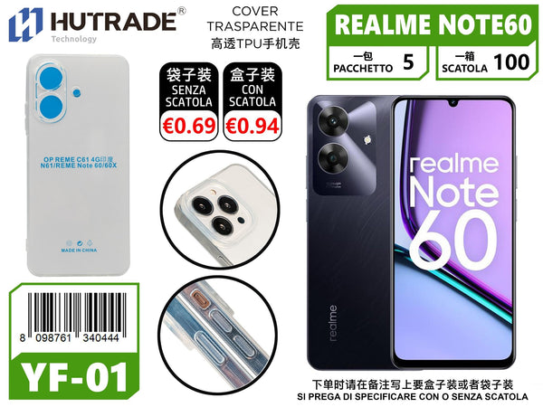 COVER TRASPARENTE REALME NOTE 60 – YF01 011901