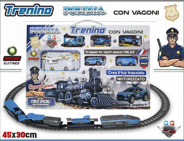 Pista treno polizia giocattolo INT00893