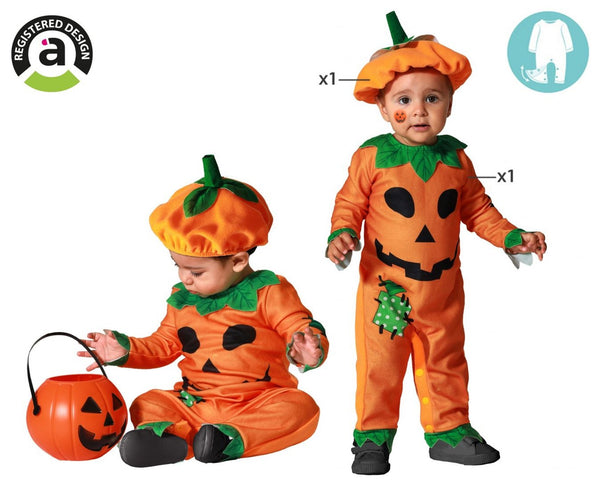 Costume da zucca con cappello, 24 mesi