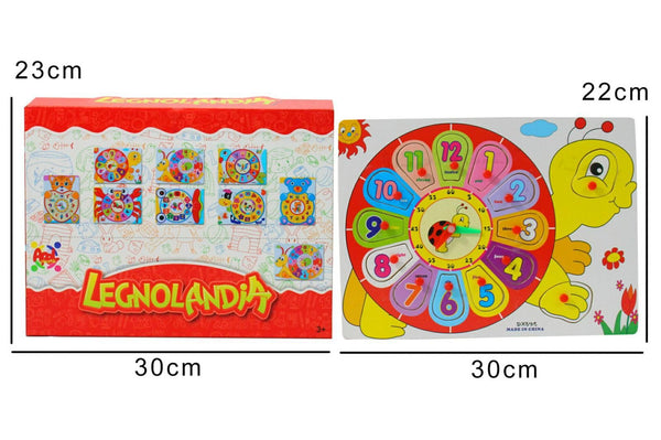 Orologio educativo a incastri Legnolandia Animal Clock
