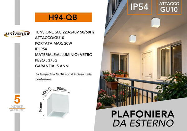 Faretto da soffitto – H94-QB