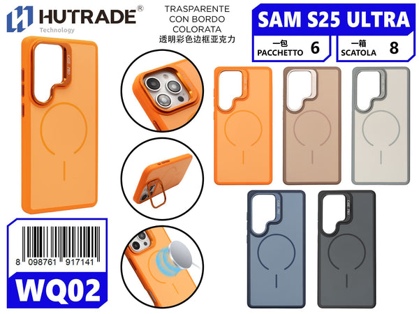 WQ-02 COVER COLORATA MAGSAFE CON SUPPORTO SAM S25 ULTRA