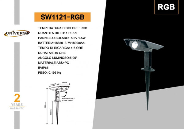 Faretto Da Terra Universo – SW1121-RGB