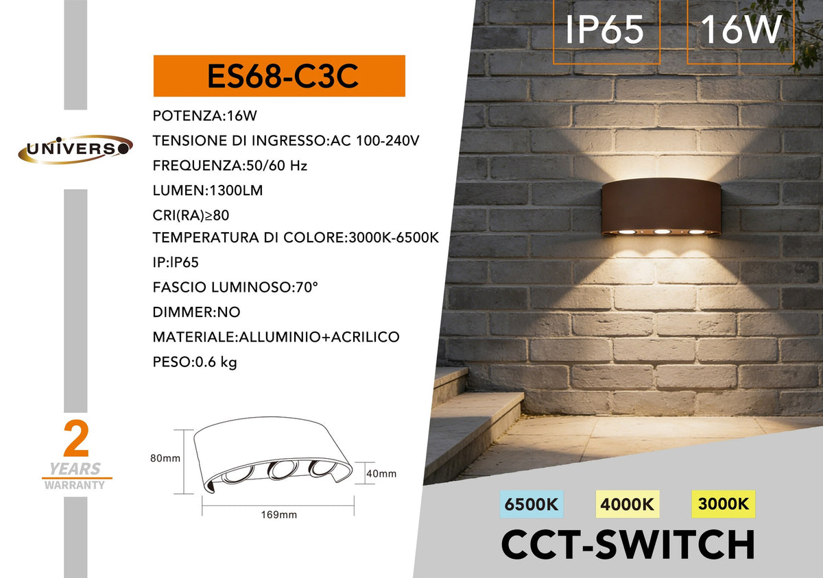 Applique da esterno – ES68-C3C