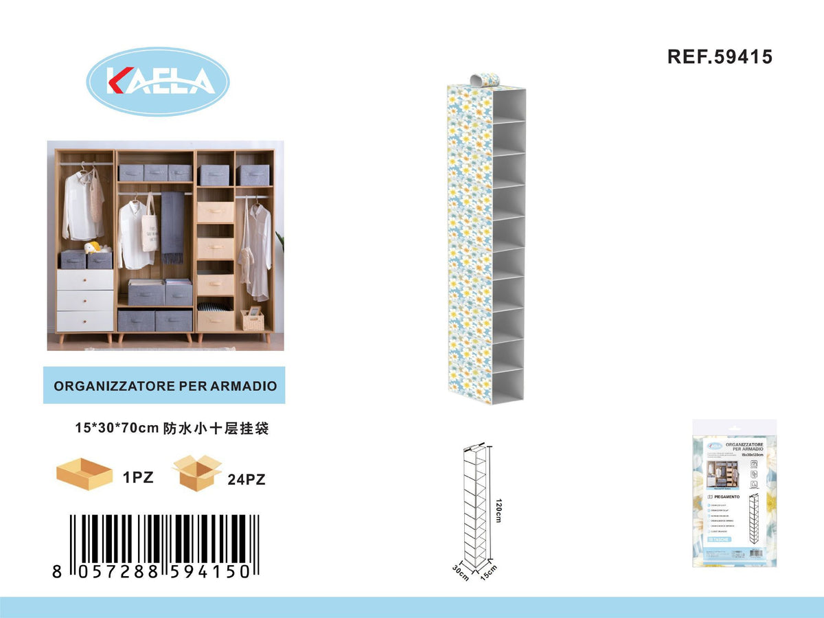 Organizer sospeso per armadio · Art. 59415
