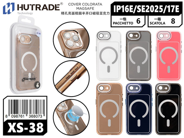 XS-38 COVER COLORATA MAGSAFE IP16E/SE 2025/IP17E