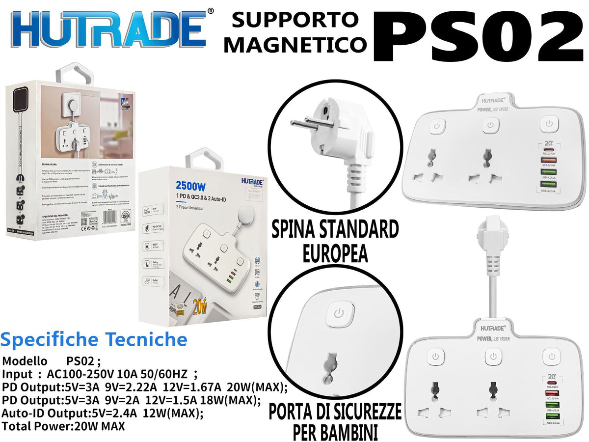 PS02 PRESA MULTIFUNZIONE