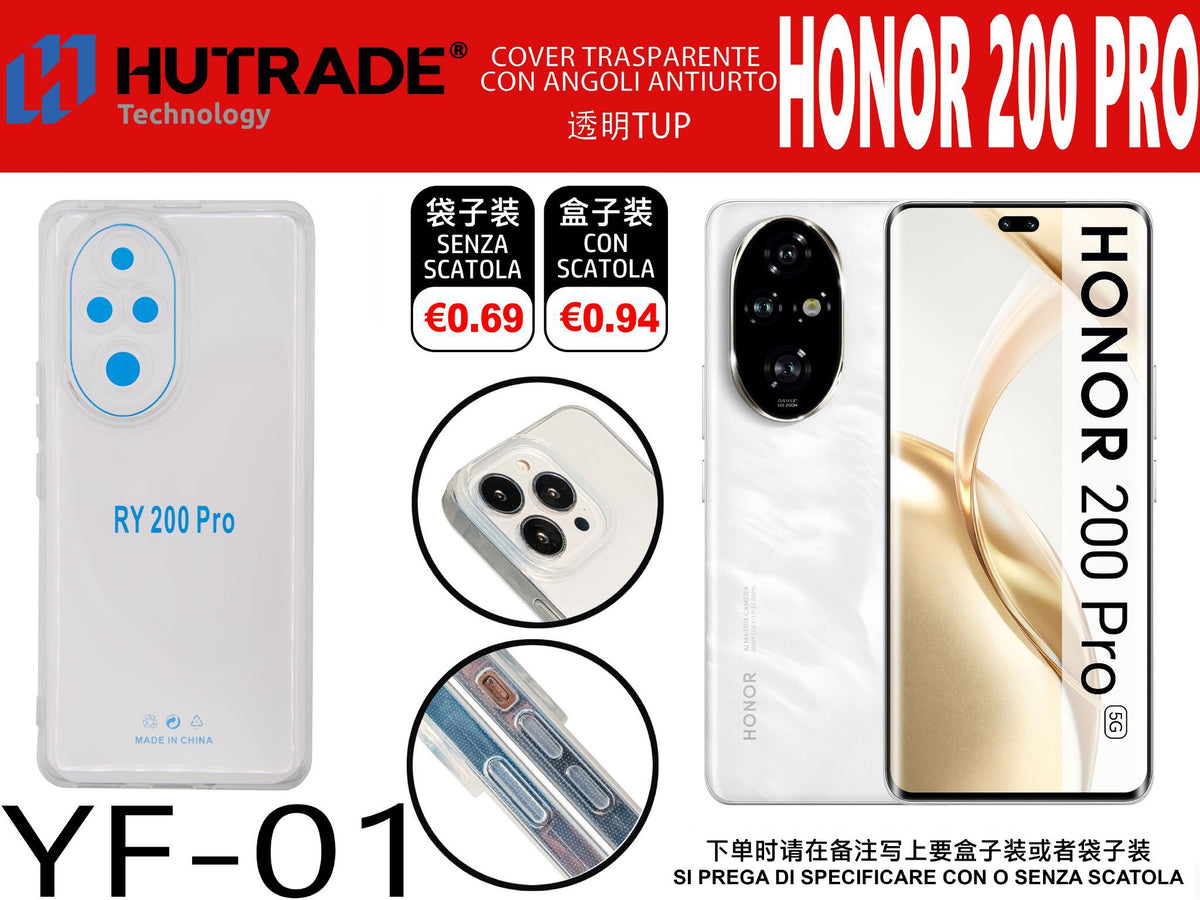 COVER TRASPARENTE HONOR 200 PRO – YF01 011880