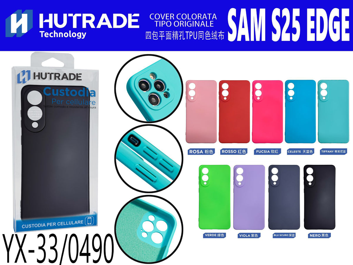 COVER COLORATA TIPO ORIGINALE SAM S25 EDGE – YX33 000848