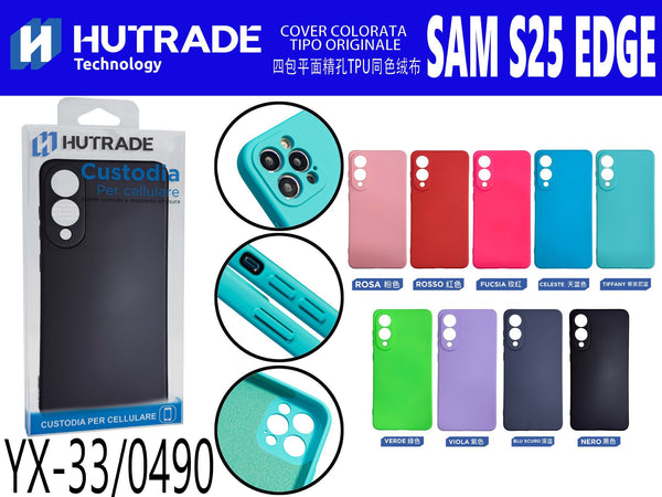 COVER COLORATA TIPO ORIGINALE SAM S25 EDGE – YX33 000848