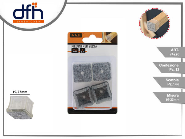 PIEDINI PER SEDIA 19-23 mm 4 pz