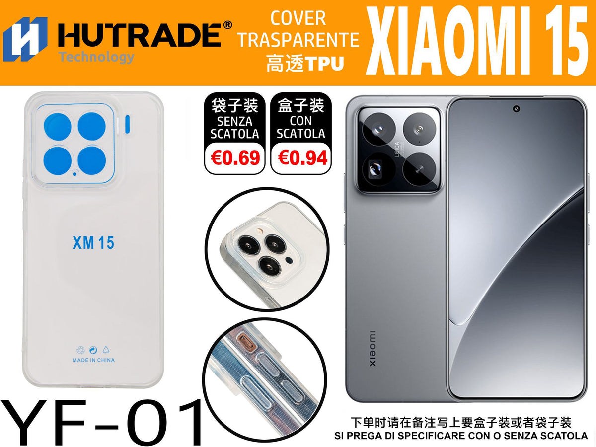 COVER TRASPARENTE MI15 – YF01 011919