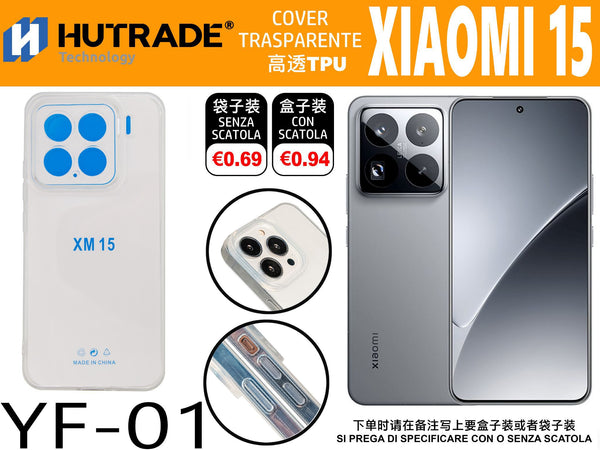 COVER TRASPARENTE MI15 – YF01 011919