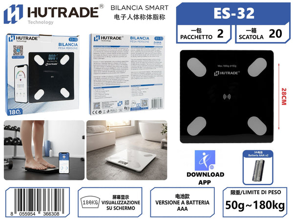 ES-32 BILANCIA DIGITALE PESAPERSONE E FORMA 180KG