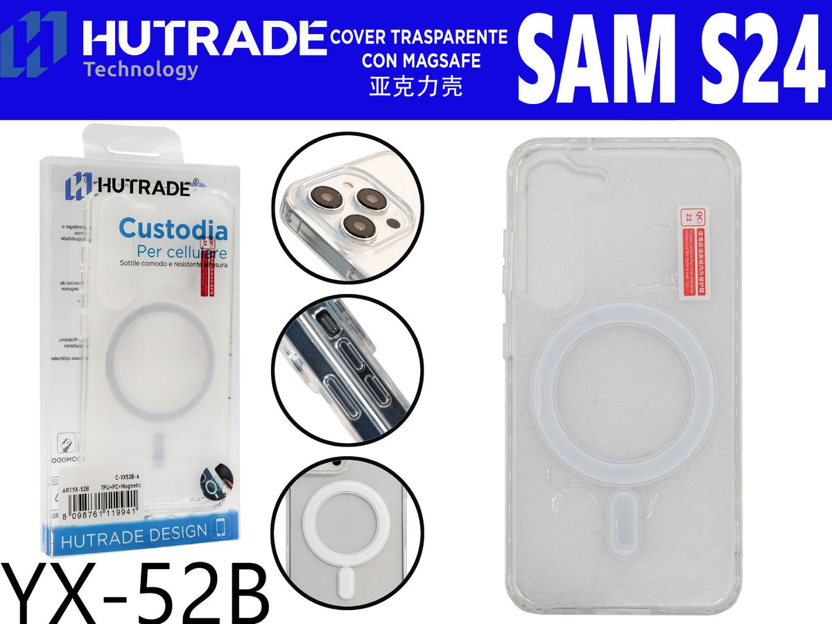 YX-52B COVER TRASPARENTE MAGSAFE S24