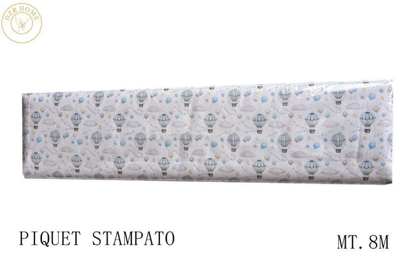 Tessuto per cucito · TESSUTO PIQUET STAMPATO DIS1