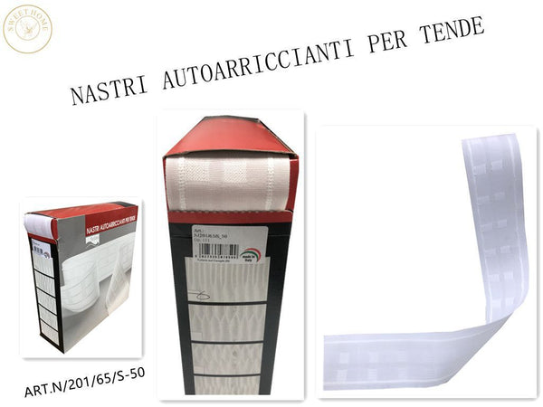 Accessorio tessile per tende · NASTRI AUTOARRICCIANTI 65