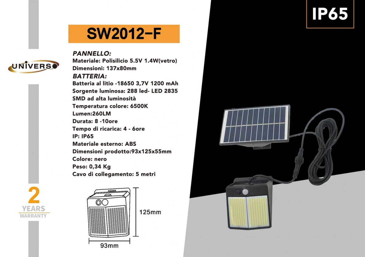 Faretto Solare Universo – SW2012-F