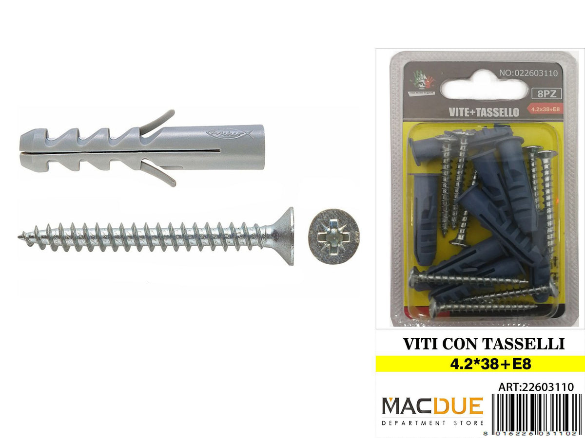 Viti e bulloni a croce a testa piatta 4,2 x 45+E10