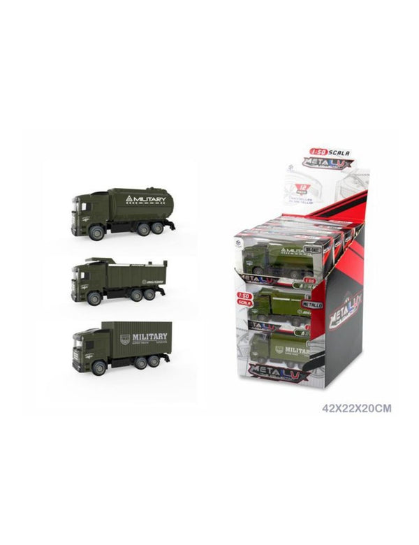 Metal Lux, camion militare, modellino giocattolo
