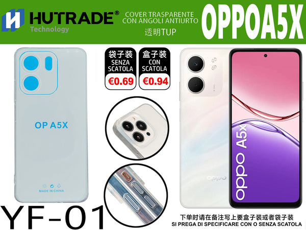 COVER TRASPARENTE OPPO A5X
