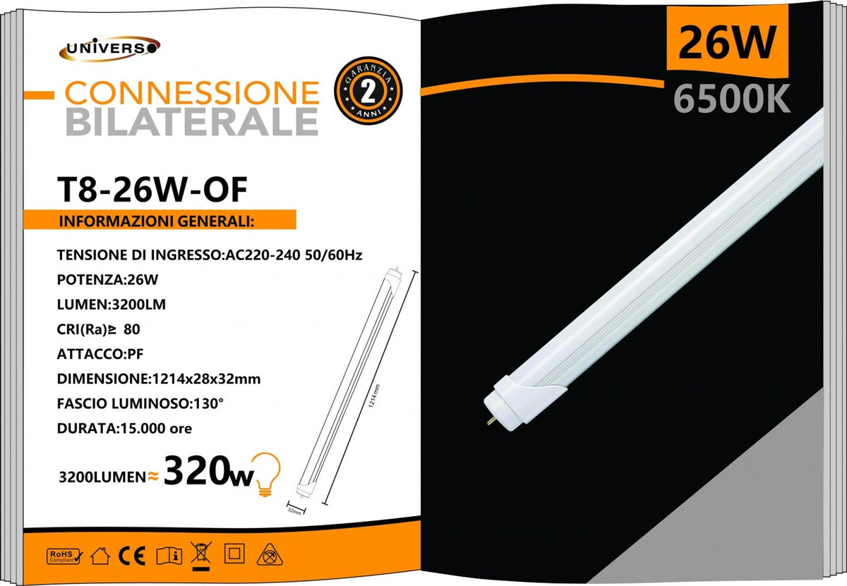 Tubo LED – T8-26W-OF