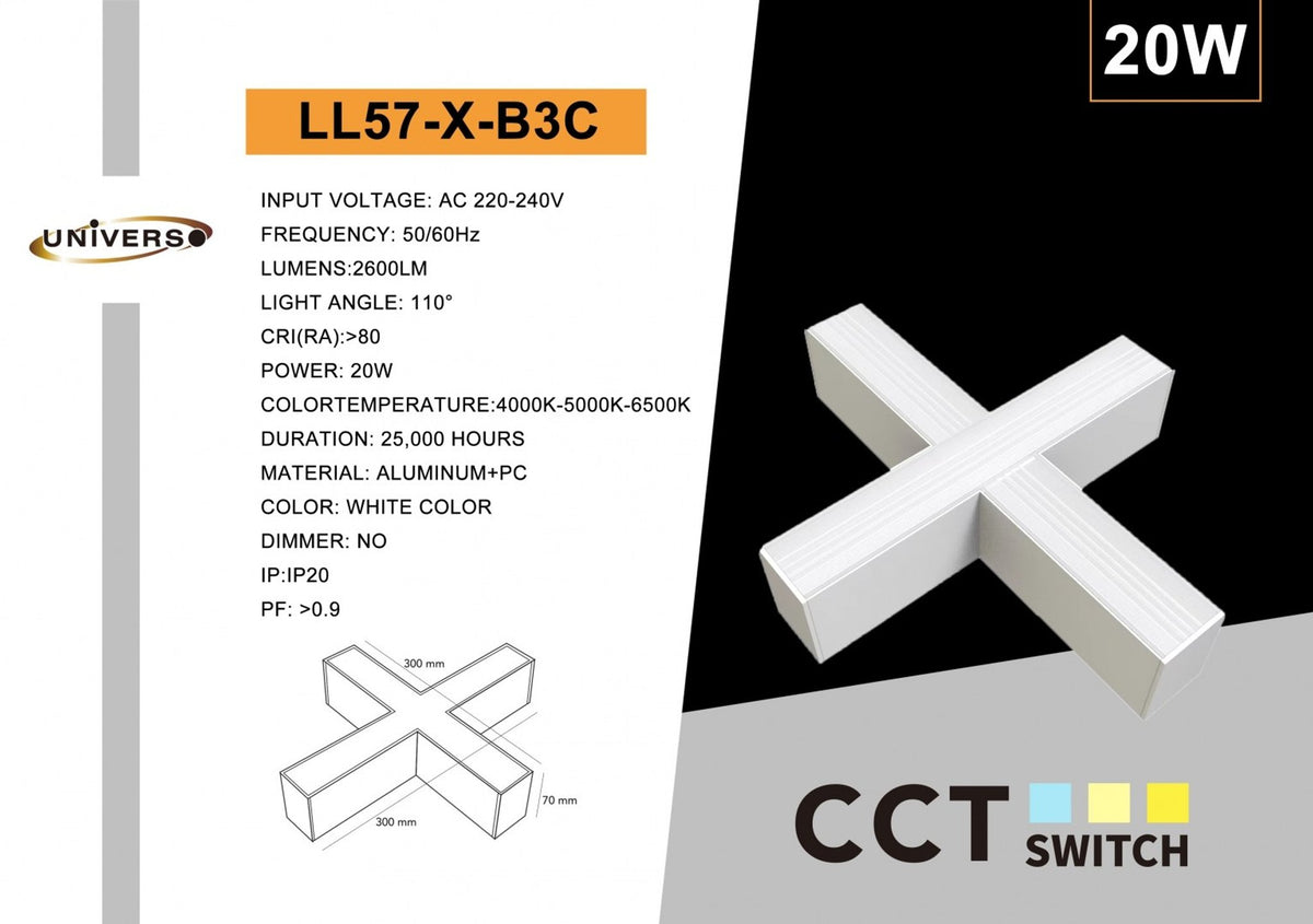 Plafoniera 4000K-6500K Universo – LL57-X-B3C