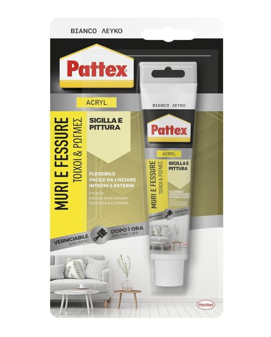 Riempitivo per fessure Pattex hr murifessure bianco 50ml