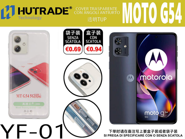 COVER TRASPARENTE MOTO G54 5G – YF01 011894
