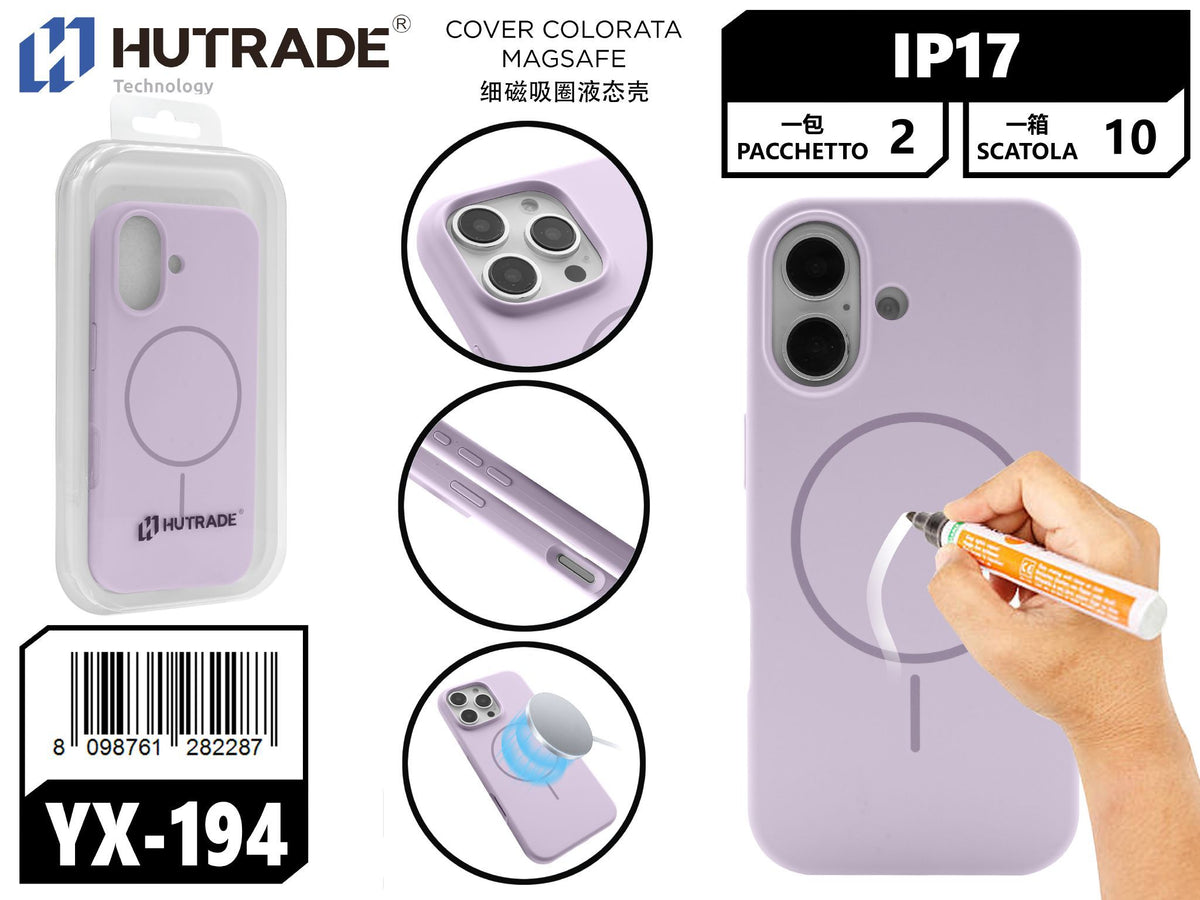 YX-194 COVER COLORATA MAGSAFE IP17 VIOLA