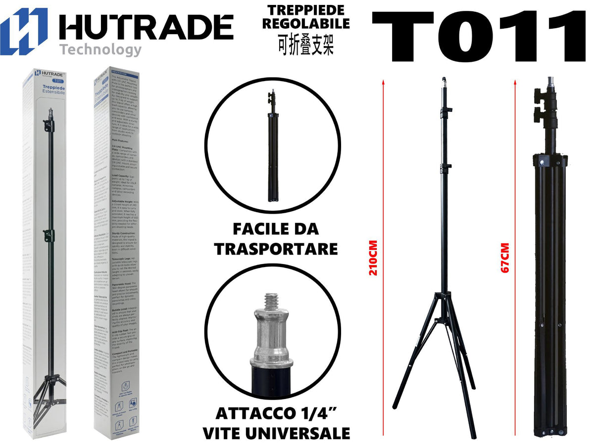 Bastone selfie T011, 2,1 m