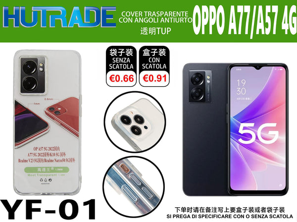 COVER TRASPARENTE OPPO A57/A77 5G – YF01 011755