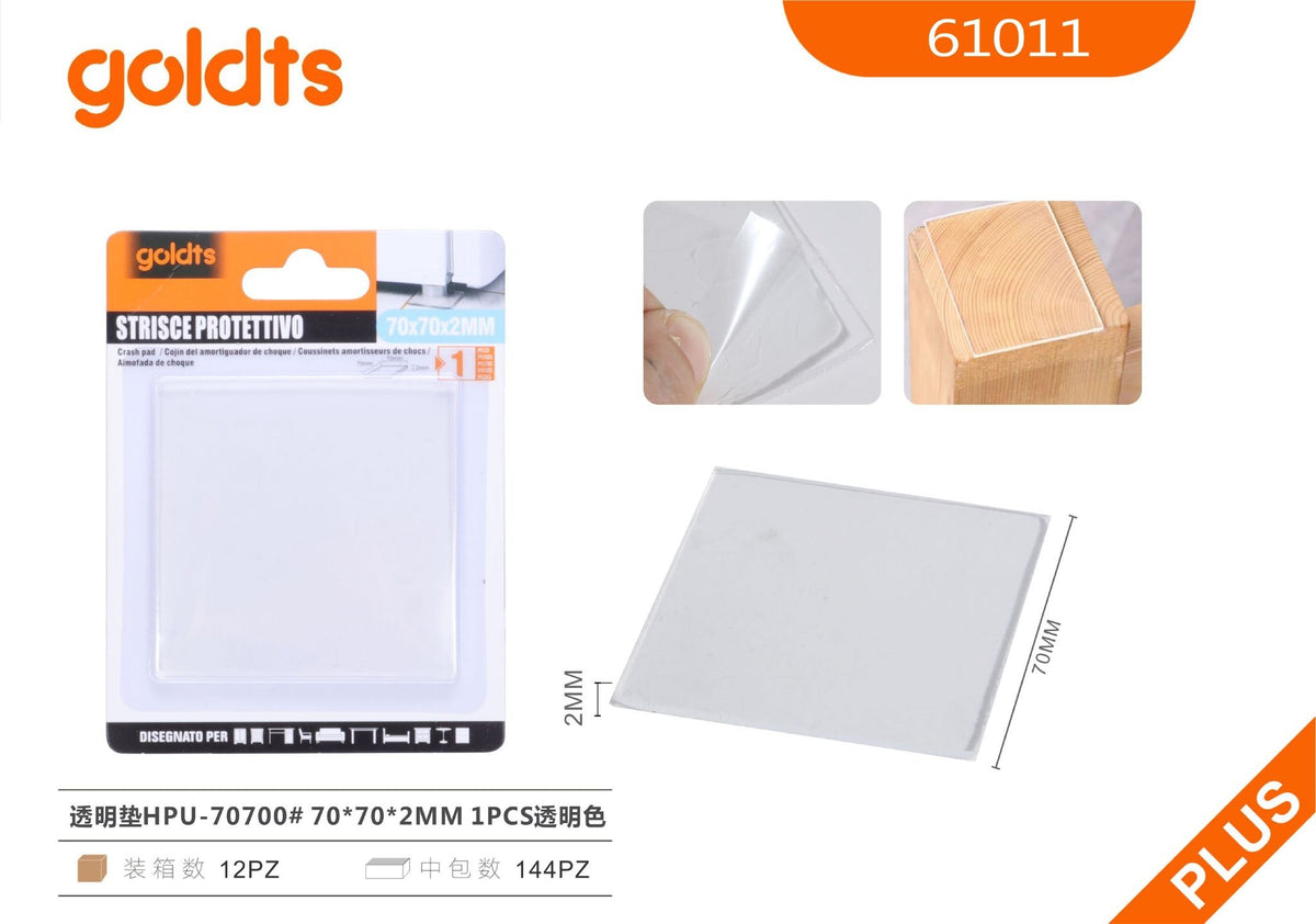 Feltrini e gommini 70×70×2MM – art. 61011